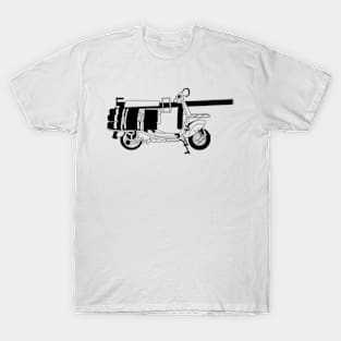 Vespa 150 T.A.P Black Outline T-Shirt